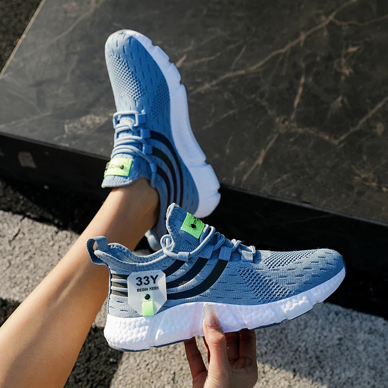 Men's Casual Sneakers Summer Breathable Sport Shoes Lightweight Outdoor Mesh Running Shoes Athletic Jogging Tennis Walking Shoes