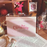 5pcs Vintage Christmas Envelope，Christmas Gift Card Envelope For Blessing Message Cards, Gratitude Cards, Handwritten Letters