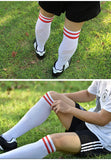 Loogdeel 1 Pair Soccer Socks Stripe Knee High Softball Baseball Team Sports Socks Breathable Football Socks for Kids Adults