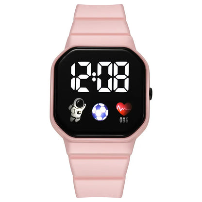 Kids Watch Sport LED Digital Watches Spaceman Silicone Strap Waterproof Electronic Wristwatch for Children Boys Girls Gifts