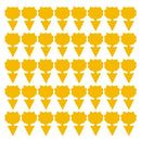 Papel adhesivo para atrapar insectos, trampa amarilla para moscas, moscas de la fruta y pulgones (40 unidades) 