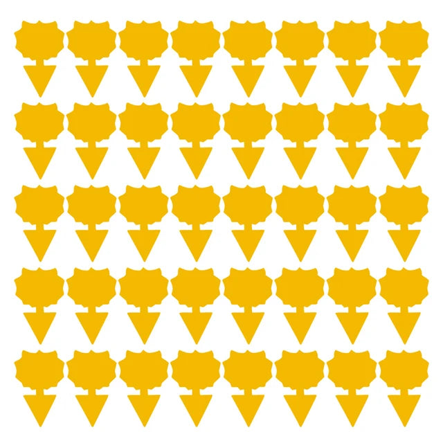 Papel adhesivo para atrapar insectos, trampa amarilla para moscas, moscas de la fruta y pulgones (40 unidades) 