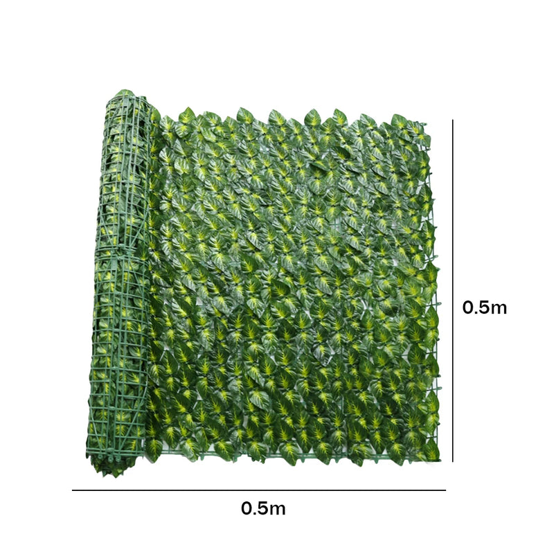Outdoor Ivy Wall Fence Plastic Faux Hedges Fence Wall Screen Stitchable Greenery Eco-friendly Multifunctional Garden Home Decor