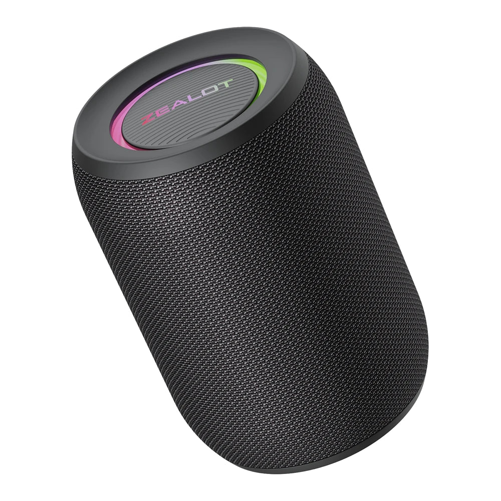 Potente altavoz Bluetooth Zealot-S32PRO, inalámbrico con graves, luz LED, para exteriores, subwoofer, resistente al agua.