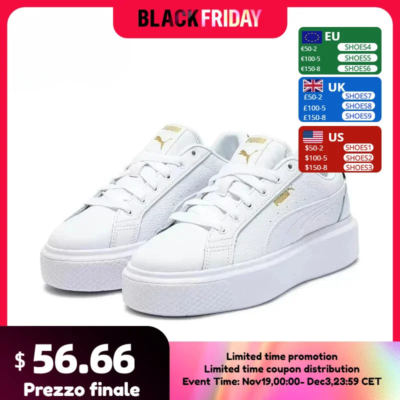 Puma Osil Pro Height Increasing Low-top Unisex Skateboarding Shoes Men Women Casual Retro Boerd Sneakers 391220-04