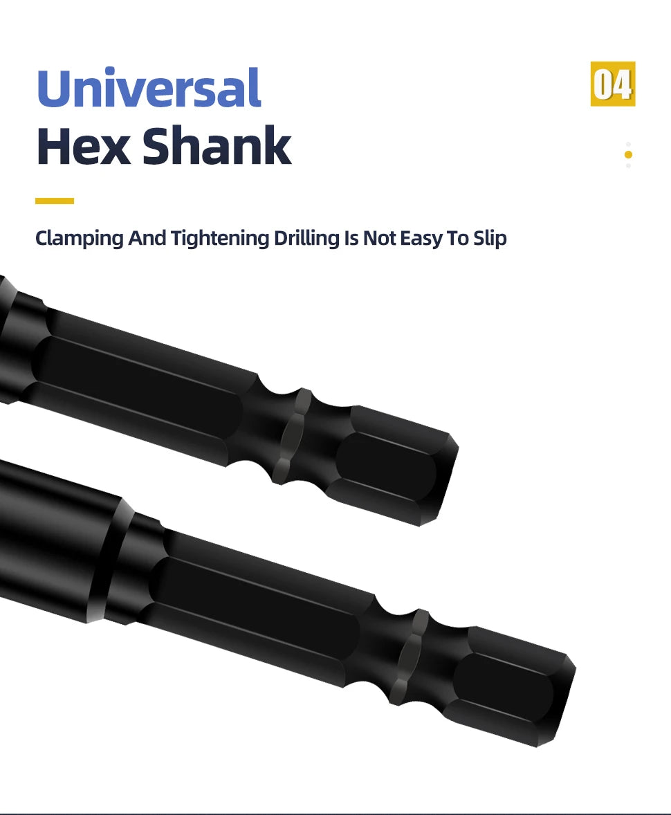 Cross Hex Drill Bit Set For Concrete Porcelain Tile Glass Metal Professional Multifunction Drill Bits Kit Tools Carbide Drills