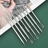 Stainless Steel Blackhead Comedone Acne Blemish Extractor Remover Face Skin Care Pore Cleaner Needles Remove Tools