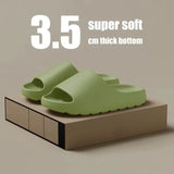 Sandalias de suela gruesa con diseño de nube de coco, chanclas de playa de fondo suave a la moda de verano para hombre y mujer, sandalias de EVA 