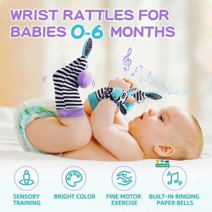 Baby Toys 0 6 12 Months Cute Stuffed Animals Baby Rattle Socks Wrist Baby Rattles Newborn Toys Make Sounds Games For Babies