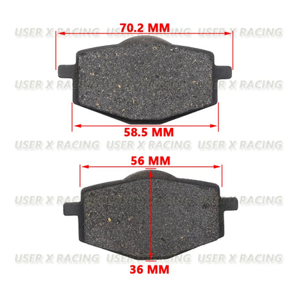 USER-X Universal motorcycle disc brake pad Brakes Front Rear Disc Brake Pads block Shoes scooter VICTORIA blade rg125 honda 145