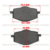 USER-X Universal Motorcycle Disc Brake Pad Front Rear Disc Brake Pads Block Shoes Scooter VICTORIA Blade RG125 Honda 145
