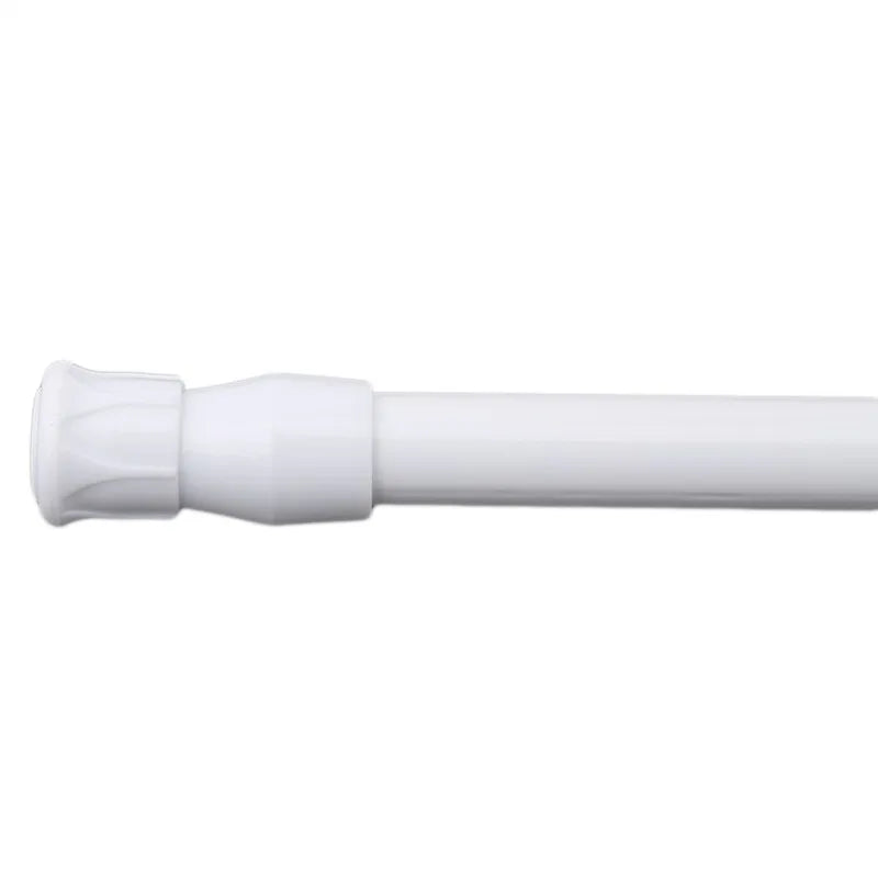 1Pc New Retail Adjustable Spring Loaded Bathroom Shower Curtain Rod Tension Extendable Telescopic Poles Rail Hanger