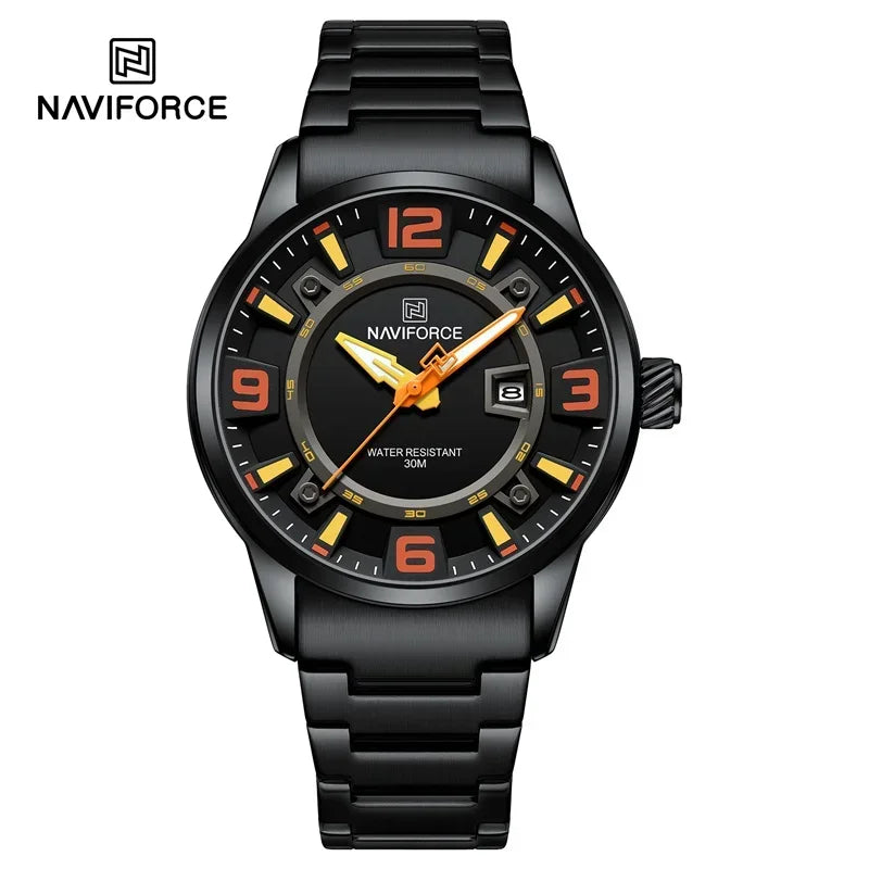 NAVIFORCE Brand Fashion Men Watch Waterproof Luxury Luminous Male Calendar Quartz Wristwatch Relogio Masculino 2024 New Arrival