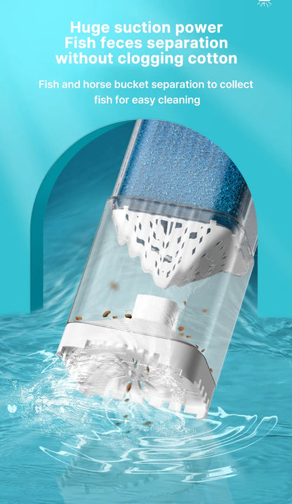 Aquarium Filter Pump Fish Tank Submersible Silent Air Oxygen Aerator Internal Water Pump Aquarium Air Pump Wave Maker 220v