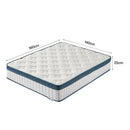 Tribesigns mattress 140x200 cm Height 25 cm Pocket spring Core mattress Medium Hardness H3 7-Zone Orthopedic mattress
