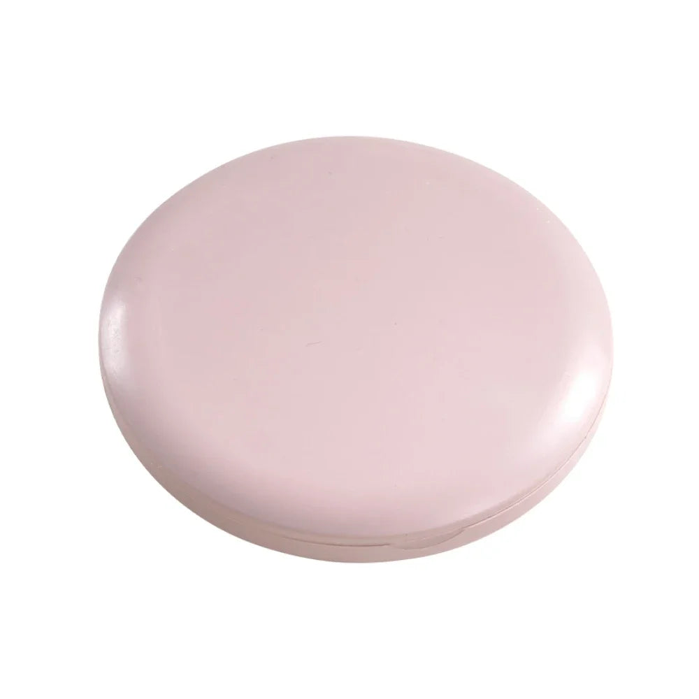 1X/10X Magnification LED Pocket Mirror Portable Handheld Rechargeable Compact Cosmetic Mirror with Light Travel Round Folding