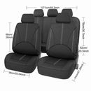 All-Season Universal 9-Piece PU Leather Car Seat Cover