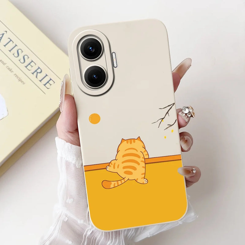For Xiaomi Poco F7 Phone Cover For Redmi Turbo 4 Pro 5G Case Silicone Cute Cartoon Fashion Luxury Love Shockproof Bumper Funda