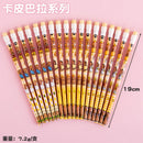 10Pcs/Lot Cute Cartoon HB Pencil With Big Rubber Kawaii Capybara Pony Pencils Student Kids Writing Pen School Stationery Gifts