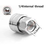 Juego de adaptadores para hidrolavadoras, conector rápido, acero inoxidable, conectores macho y hembra, accesorios para mangueras de 1/4" 