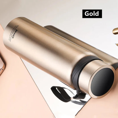 1000ml/1600ml Double Stainless Steel Vacuum Flask With Filter Large Capacity Portable Sport Thermos Mug Coffee Tea Tumbler