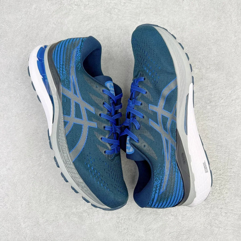 Zapatillas de running todoterreno originales Asics Gel Kayano 28 para hombre, amortiguación, estabilidad y transpirables.