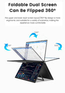 2025 15.6 Dual Screen 1920*1080P 60Hz Touch/Non-Touch Portable Monitor IPS Low Blue Light Eye Protection 360° Folding Drive-free