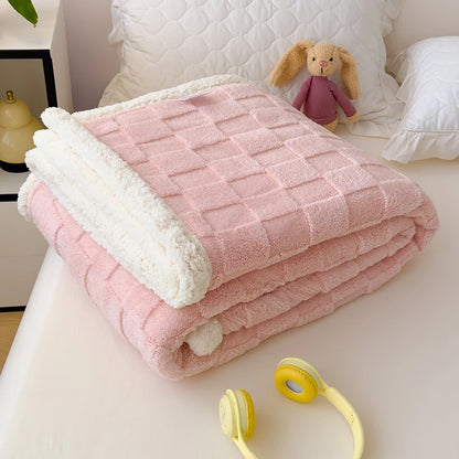 Single/Queen/Super King Thicker Fleece Throw Blanket for Bed or Sofa , Soft Plush Blanket