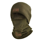 Gorro de lana coral cálido de invierno para hombre, bufanda, cuello, máscara facial de lana, unisex, táctico, militar, deportivo, bufanda, sombrero para mujer