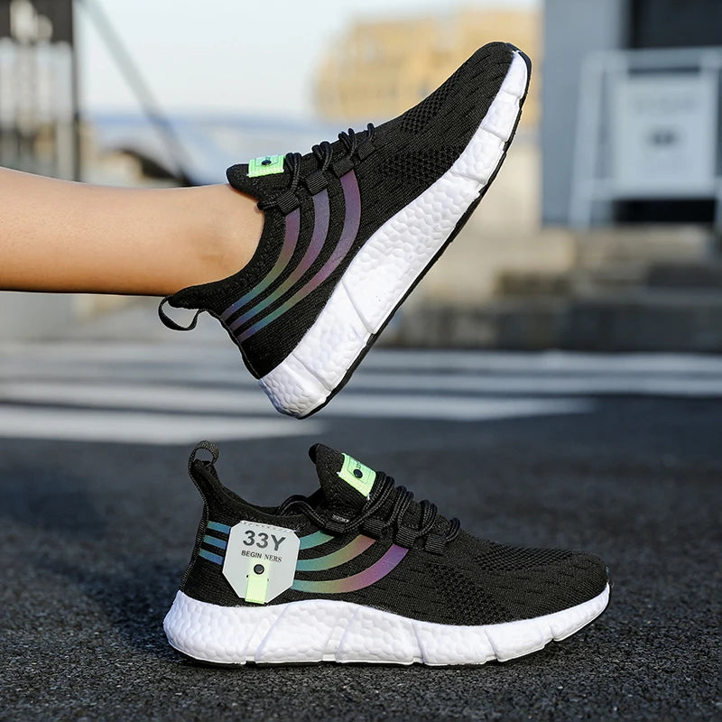 Men's Casual Sneakers Summer Breathable Sport Shoes Lightweight Outdoor Mesh Running Shoes Athletic Jogging Tennis Walking Shoes