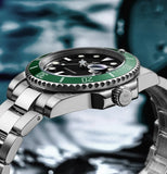 ADDIESDIVE Quartz Watch for Men 316L Stainless Steel Super Luminous Ceramic Bezel 200m Waterproof Classic Diving Men's Watch