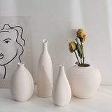 Ceramic Fired Vases, Hydroponic Dried Flower Utensils, Ornaments, Home Living Room Tables, Decorative Vases, Shaped Ceramic Vases