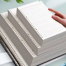 60 Sheets Notebook Refill Notepad Loose Leaf Binder Paper A4/ B5/A5 Blank/Grid/Lined Notebooks Writing Pads Office School