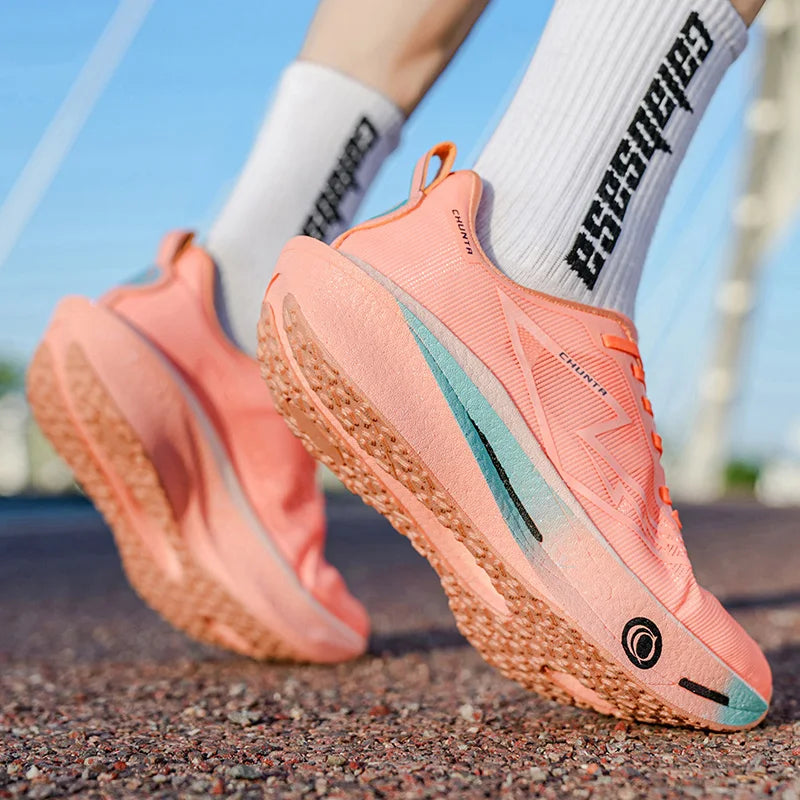 Unisex Sports Running Shoes for Men Women Training Soft Rebound Shock-Absorbing Summer Outdoor Jogging Shoes for Teenagers