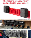 Machine Holder Battery Storage Rack for Dewalt/Makita/Milwaukee 14.4V 18V Li-ion Battery Wall Mount Tool Bracket Fixing