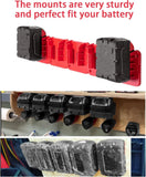 Machine Holder Battery Storage Rack for Dewalt/Makita/Milwaukee 14.4V 18V Li-ion Battery Wall Mount Tool Bracket Fixing