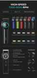 VGR 001 977 new hair trimming set high-end men's hair clipper intelligent digital display electric carving and whitening trimmer
