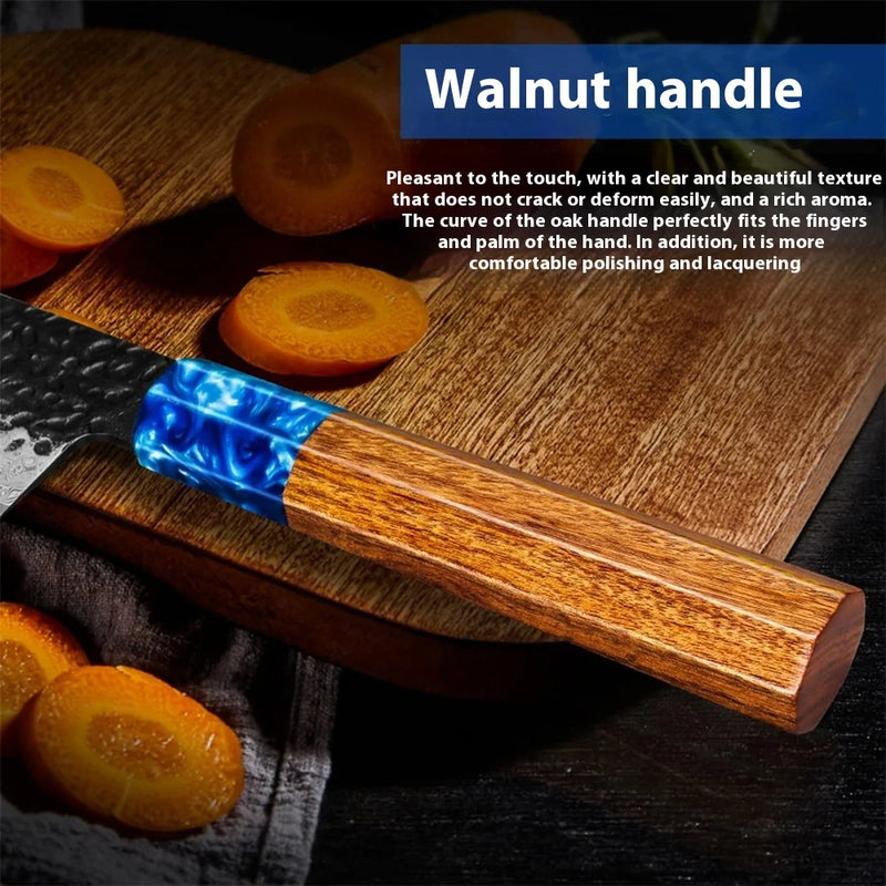 Damascus Chef's Knife Professional 67 Floors Vg-10 Japanese Kitchen Knife Chef's Meat Cleaver Knives For Kitchen  Wooden Handle