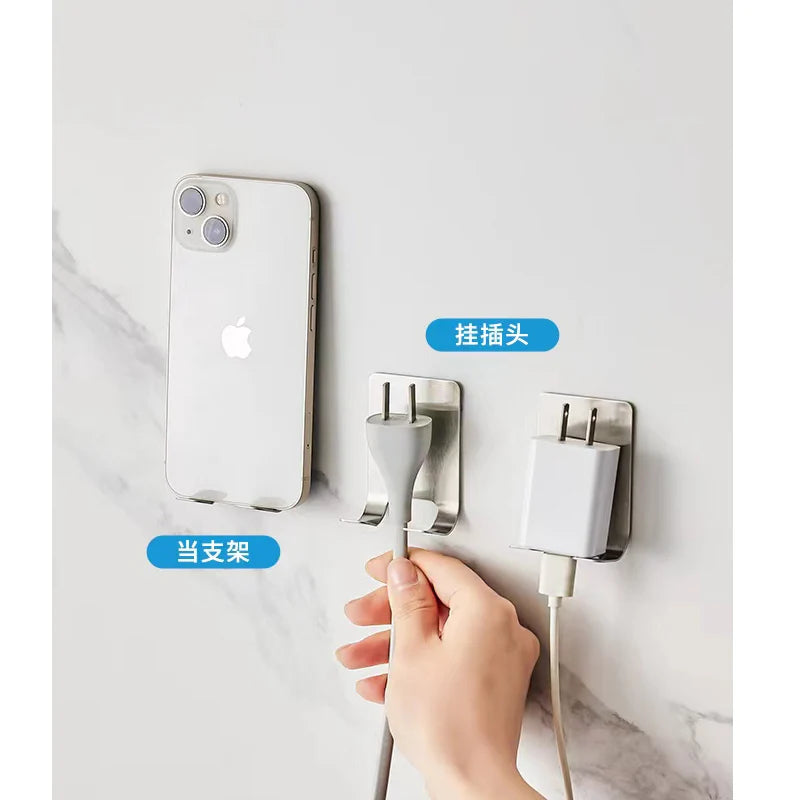 Soporte para afeitadora de baño de acero inoxidable 304, gancho de almacenamiento, estante de pared para afeitadora, soporte sin perforaciones, accesorios de baño 
