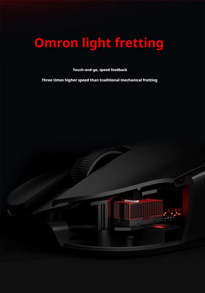 The New Vxe Mad R/R Major Gaming E-Sports Mouse Paw3395/3950 Dual-Mode Nonporous Lightweight Ergonomic Standard 8k