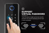 Tuya WIFI Double Side Fingerprint Lock Waterproof Outdoor Gate Passcode Rfid Card Keyless Smart Door Lock