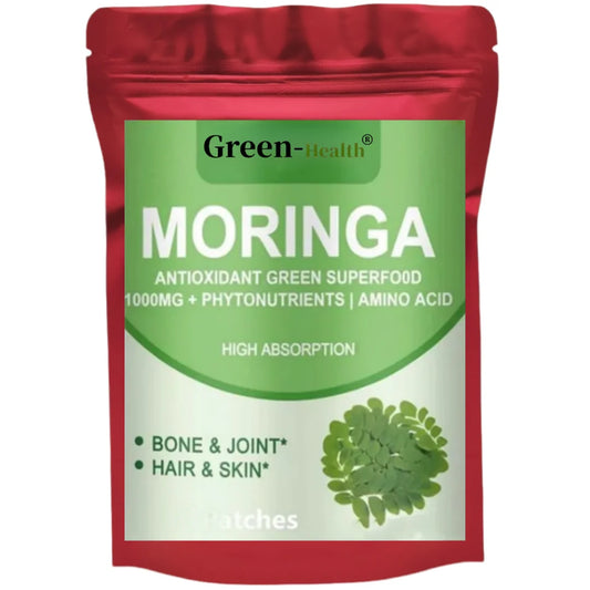 Moringa Patches - Immune System Support, Energy & Metabolism Booster, Natural Anti - Inflammatory, Detox Aid & Fat Burn Formula