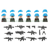 Military Special Forces Action Figure Building Blocks Ghillie Suit Weapons Sniper SWAT Ghost KSK Police Bandit Boy Toy Gift F029
