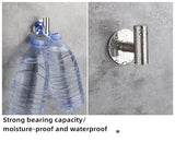 1 juego de accesorios de baño de acero inoxidable plateado, toallero, soporte para papel higiénico, gancho para barra de toalla, accesorios de baño