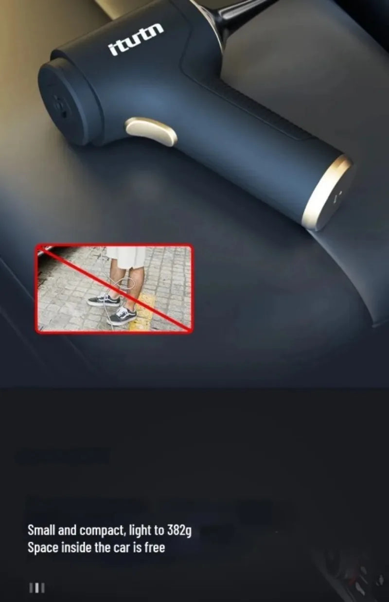 ITUTN Car Vacuum Cleaner 4 in 1 Mini Powerful Cleaning Machine Strong Suction Handheld for Car Wireless Portable Home Appliance