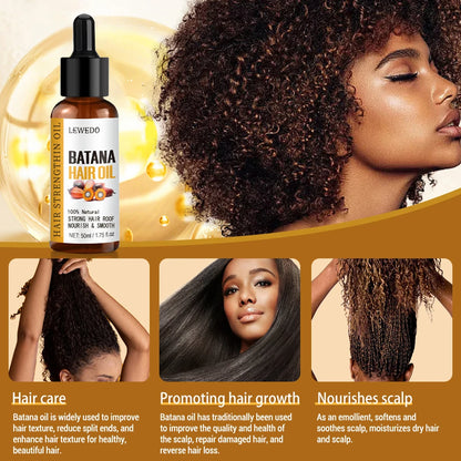 Aceite capilar Batana para cabello negro, anticaída, tratamiento para el crecimiento del cabello, 100 % manteca pura, 50 ml 