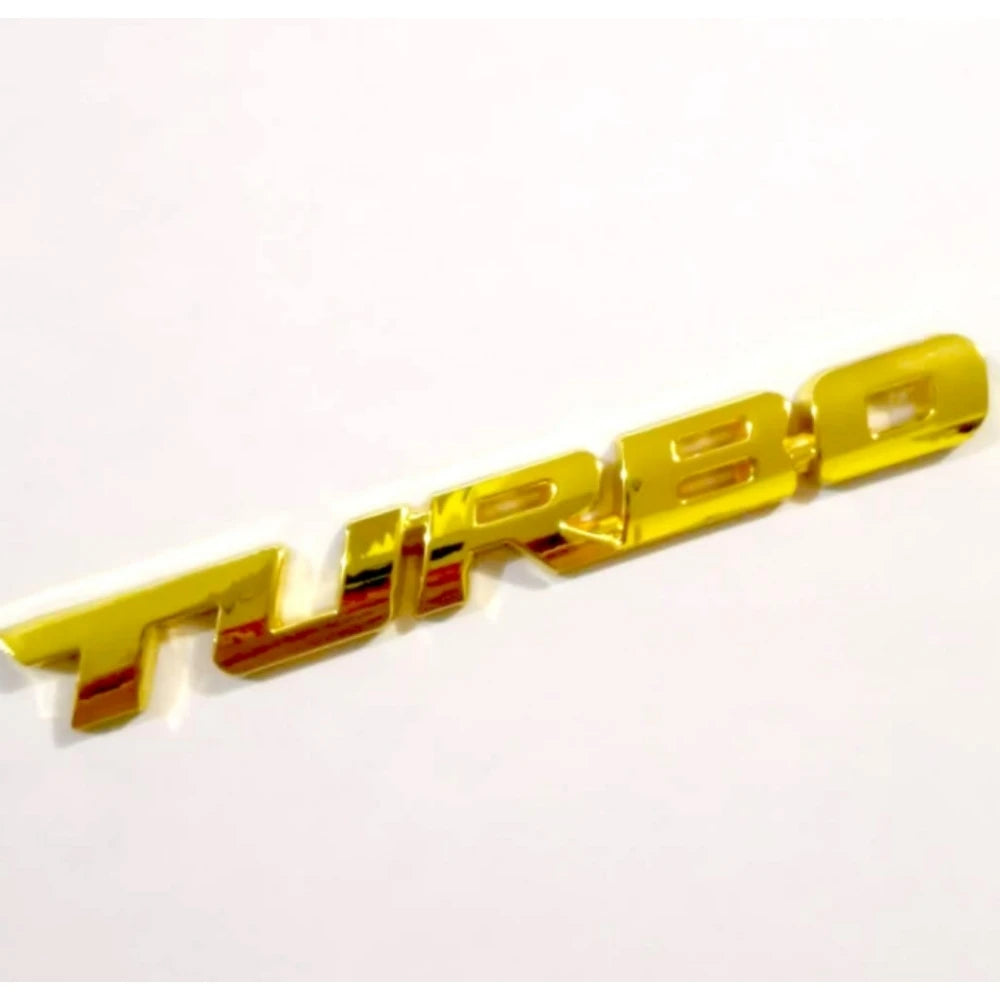 3D Metal Stickers Automotive Turbo charging Stickers