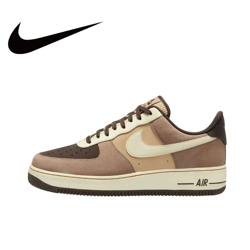 Nike Original White Air Force 1 07 Low Trendy Board Shoes Lightweight Breathable Mens Casual Shoes