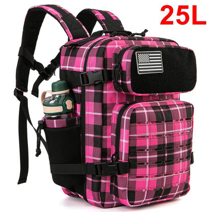 QT&QY 25L/45L Tactical Backpack for Women/men Laser Cut Molle survival Daypack School Bag Gym Rucksack with Dual Cup Holder