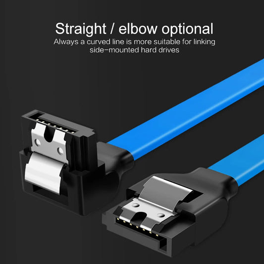 Cable de datos serial para disco duro de estado sólido Sata 3.0 de 40/50 cm, flexible, multicolor y multiespecificación, cable de transmisión rápida para disco duro Sata.